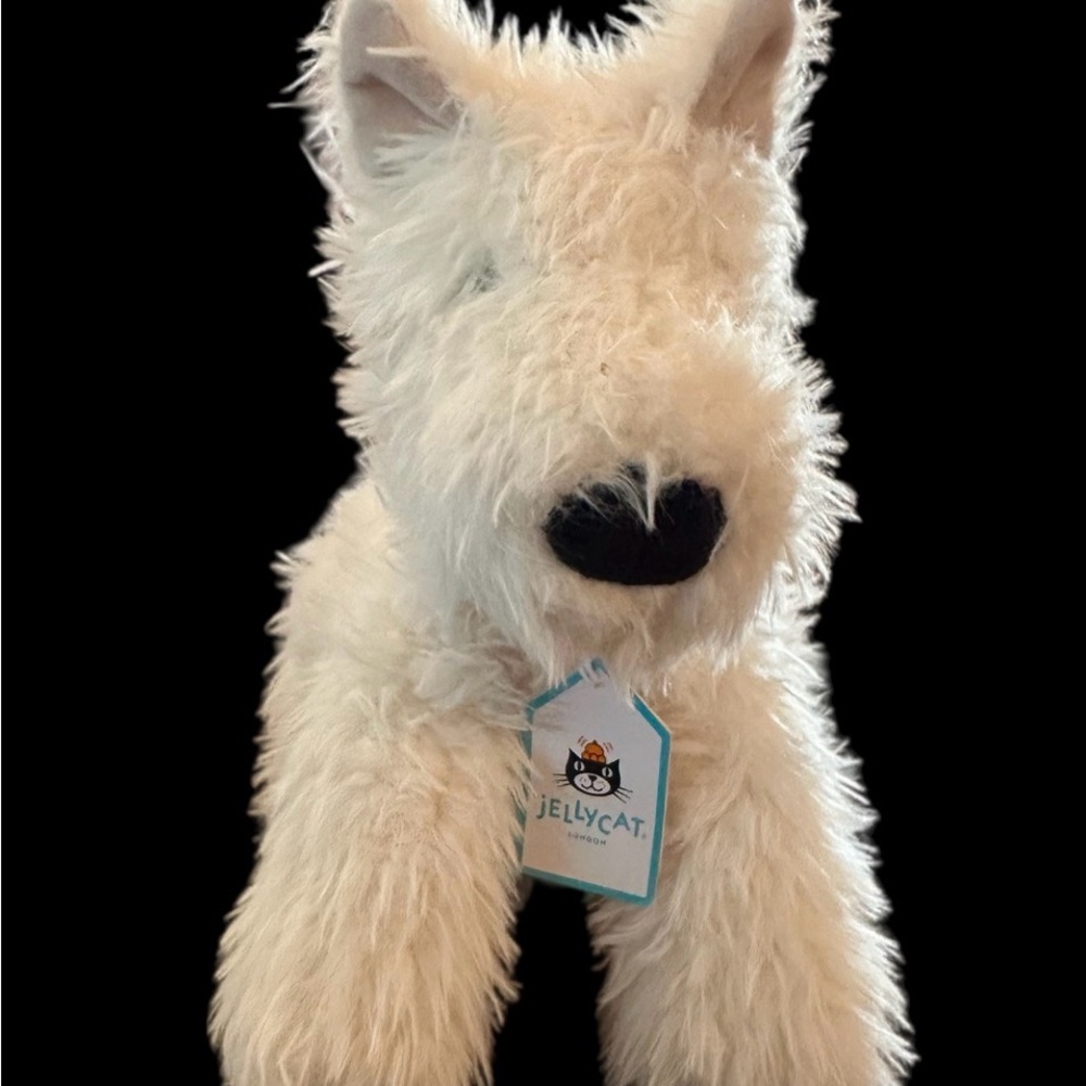 NWT Jellycat London Munro Scottie Dog Fluffy Soft Plush Toy